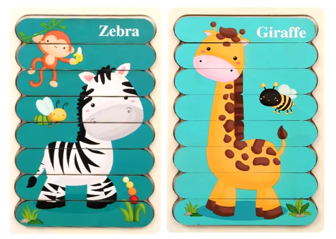 PUZZLE ZEBRE & GIRAFE