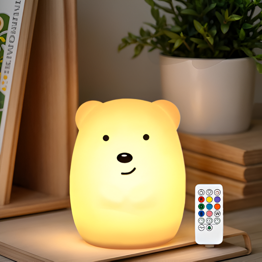Image de OURS LUMINEUX VEILLEUSE utilisé pour les bébés – Ours lumineux veilleuse