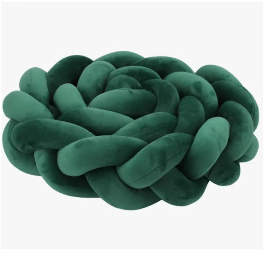 tresse de lit verte enroulé