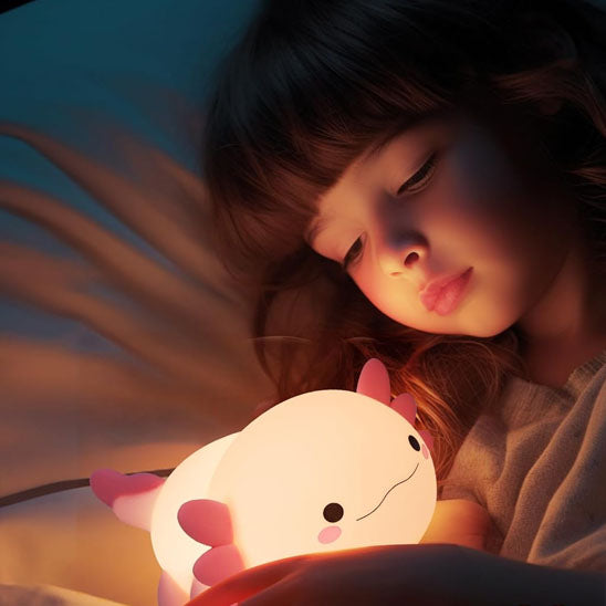 Image de VEILLEUSE AXOLOTL utilisĂ© pour les bĂ©bĂ©s â veilleuse axolotl