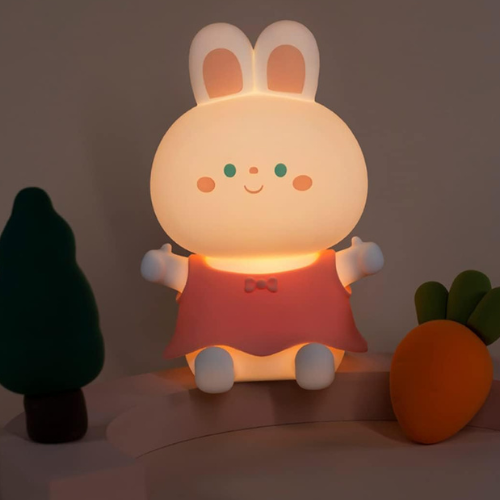 Image de VEILLEUSE LAPIN ROSE utilisé pour les bébés – veilleuse lapin