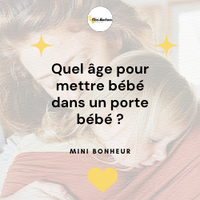 Comparateur de portages bébé selon l'âge et le poids