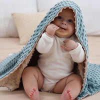 couverture bébé bleu
