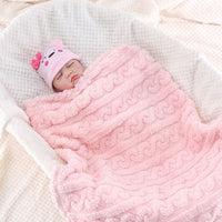 couverture bébé rose