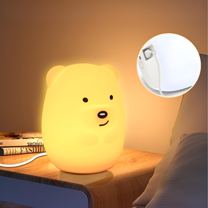 Image de OURS LUMINEUX VEILLEUSE utilisé pour les bébés – Ours lumineux veilleuse