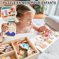 puzzle en 3d bois les petits oursons