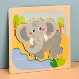 puzzle 3d en bois éléphant
