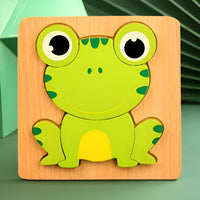 puzzle en 3d la grenouille mignonne