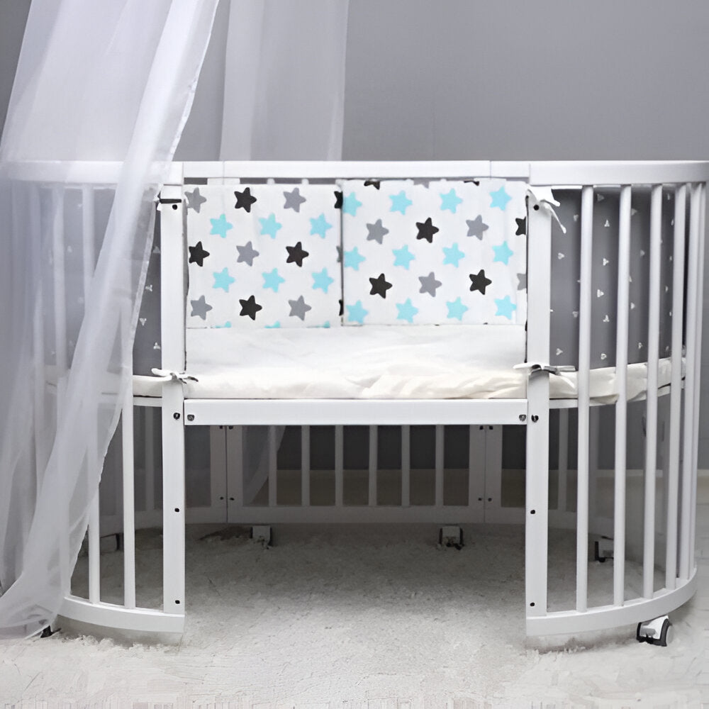 tour de lit complet dans un lit ovale