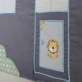 tour de lit pour bebe avec un petit lion 