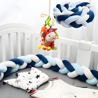 tour de lit tresse de 4m pour bébé