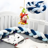 tour de lit tresse de 4m pour bébé