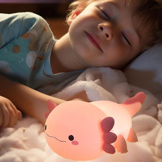 Image de VEILLEUSE AXOLOTL utilisé pour les bébés – veilleuse axolotl