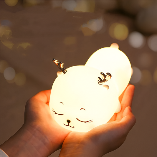 Image de VEILLEUSE CERF ENDORMI utilisé pour les bébés – veilleuse cerf