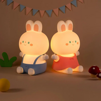 Image de VEILLEUSE LAPIN ROSE utilisé pour les bébés – veilleuse lapin
